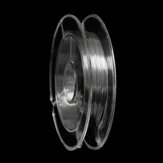Immagine di Rame Filo per Perline Filo, Corda Tono Argento Dia: 0.3mm, 5 Rotoli (Circa 10 M/Rotolo)