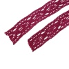 Image de Dentelles en Polyester Rouge Largeur: 14mm, 5 Yards