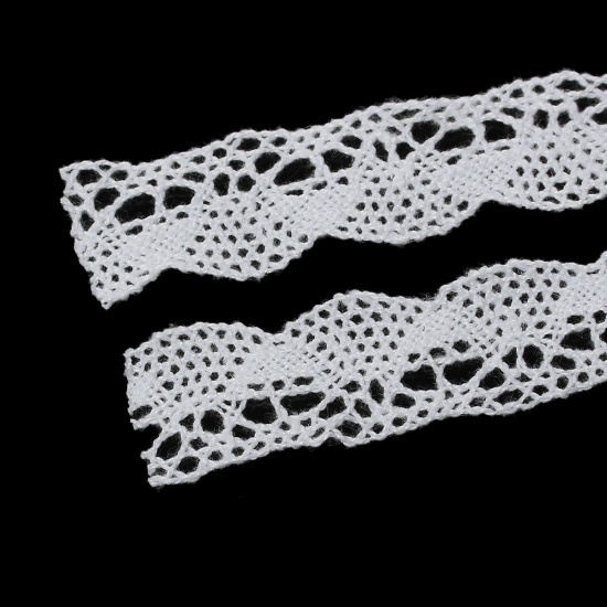 Picture of Cotton Crochet Lace Trim White 20mm( 6/8") Wide, 10 Yards
