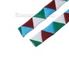 Image de Cordon/Fil en Tissu Multicolore Elastique 12mm x 3mm, 2 Yards