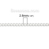 Imagen de Hierro Abierto Link Curb Chain Accesorios Argentado 2.8x2.2mm, 10 M