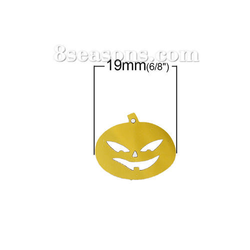 Image de Paillettes en PVC Citrouille Halloween Couleur au Hasard 19mm x16mm, 50 Grammes (Env. 834 PCs/Paquet)