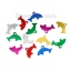 Изображение Океанские Украшения PVC Пластик Пайетки Дельфин Случайно 16мм x 10мм , 50 Грамм (Примерно 1667 ШТ/Уп)
