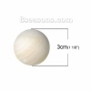 Picture of Natural Hinoki Wood Beads (No Hole) About 30mm Dia, 10 PCs