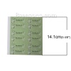 Immagine di Carta Sigilli Adesivi Etichette Rettangolo Combattimento-Verde Fiore Disegno " Hand Made " 50mm x 17mm , 10 Fogli (Circa 12 pz/Fogli)