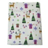 Picture of Christmas Cotton & Linen Fabric White Mixed Pattern 150cm x100cm(59" x39 3/8"), 1 M