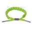 Immagine di Moda Nuova Poliestere Laccio Bracciale Chiusura Trecce At Random Verde Fluorescente Regolabile lunghezza: 18.5cm-25.5cm, 1 Pz