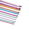 Picture of 2mm-8mm Aluminum Crochet Hooks At Random Color Mixed 27cm(10 5/8") long, 1 Set (11 PCs)