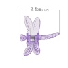 Picture of Plastic Hair Claw Clips Dragonfly At Random Mixed 3.6cm x 3.4cm, 100 PCs