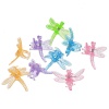 Bild von ABS Plastik Haarklammer Libellen zufällig mix 3.6cm x 3.4cm, 100 Stück