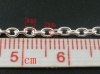 Picture of Alloy Link Cable Chain Findings Silver Plated 3x2mm(1/8"x1/8"), 100 M