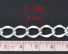 Imagen de Hierro Link Curb Chain Accesorios Argentado 11.5x8.5mm, 50 M