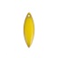 Picture of Brass Enamelled Sequins Charms Unplated Yellow Marquise Enamel 16mm x 5mm, 2 PCs