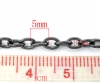 Picture of Alloy Link Cable Chain Findings Gunmetal 5x3.5mm(2/8"x1/8"), 2 M