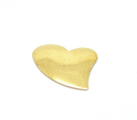 Brass Embellishments Findings Blank Stamping Tags Heart Gold 20mm( 6/8") x 16mm( 5/8"), 7 PCs Brass Embellishments Findings Blank Stamping Tags Heart Gold 20mm( 6/8") x 16mm( 5/8"), 7 PCs