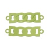 Immagine di Lega di Zinco Connettore Accessori Rettangolo Verde di Frutta 42mm x 11mm, 1 Pz