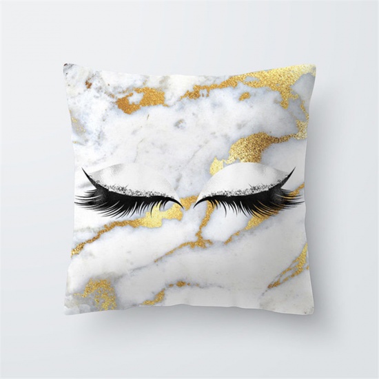 Picture of Polyester Pillow Cases Champagne Square Eye 45cm x 45cm, 1 Piece