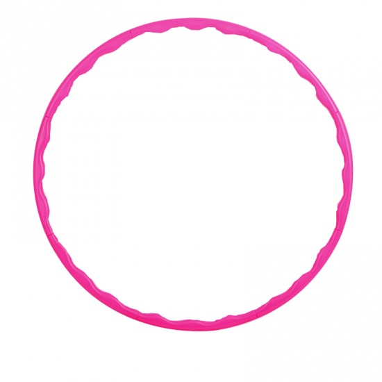 Picture of Pink - Fitness Hoop 8 Parts Detachable Installation Massage Sports Slimming 80cm Dia., 1 Piece