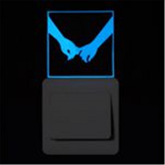 Immagine di PVC Decalcomania della Decorazione della Parete Blu Mani Baglie nel buio 1 Pz