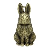 亜鉛合金 チャーム ペンダント 動物 ウサギ 銅古美 27.0mm x 13.0mm、 20 PCs の画像