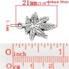Picture of Charm Pendants Leaf Antique Silver 21x16mm,100PCs