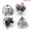 Picture of Zinc Based Alloy Beads Caps Flower Antique Silver (Fits 22mm Beads) 20mm x 18mm, 10 PCs