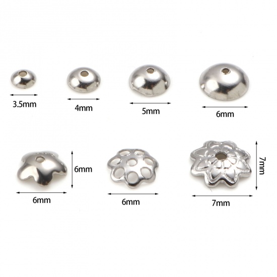 Picture of  Stainless Steel Beads Caps Round  