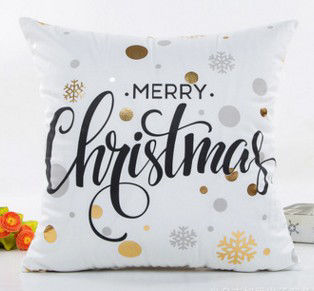 Immagine di Velluto di Cotone Natale Custodie per Cuscini Quadrato 45cm x 45cm, 1 Pz