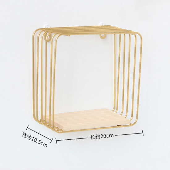 Picture of Storage Rack Gold Plated Circle Ring 25cm, 1 Piece