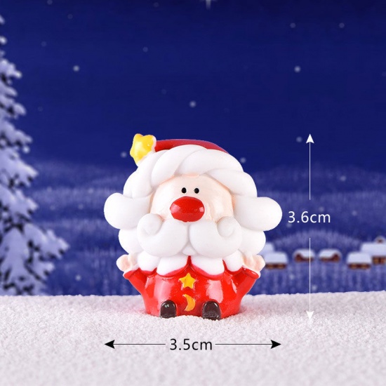 Immagine di Green - style9 New Kawaii Christmas Snowman Micro Landscape Figurine Ornament Plant Pot Fairy Garden home decor Regalo di Natale di Babbo Natale