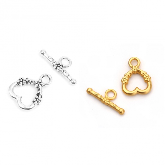 Picture of Zinc Based Alloy Toggle Clasps Heart