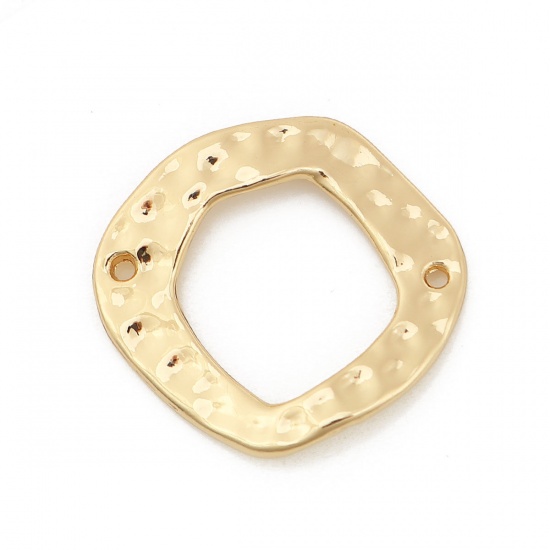 Immagine di Lega di Zinco Connettore Accessori Irregolare Tono Argento 27mm x 26mm, 10 Pz