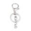 Picture of Zinc Based Alloy Keychain & Keyring Silver Tone 9cm x 3cm, 5 PCs