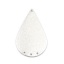 Bild von Messing Kronleuchter Verbinder Tropfen Silberfarbe Sternenstaub 4.4cm x 2.7cm, 5 Stück