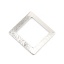 Immagine di Ottone Connettore Quadrato Tono Argento Filigrana 22mm x 22mm, 5 Pz