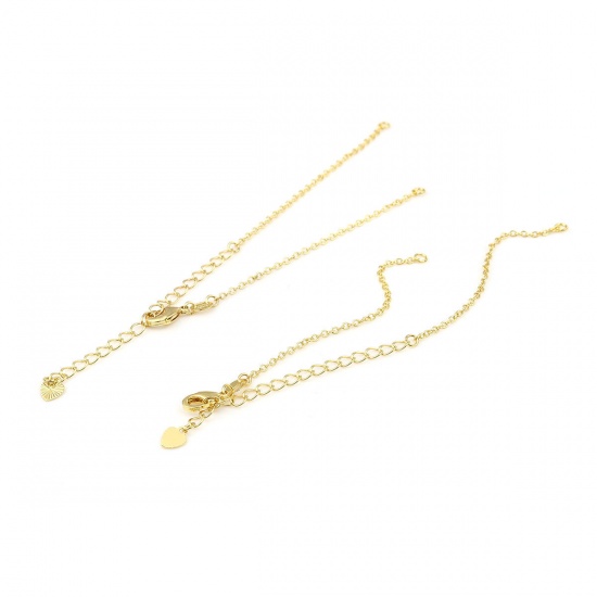 Изображение Iron Based Alloy Bracelets Rose Gold 8cm(3 1/8") long 7cm(2 6/8") long, 2 Sets