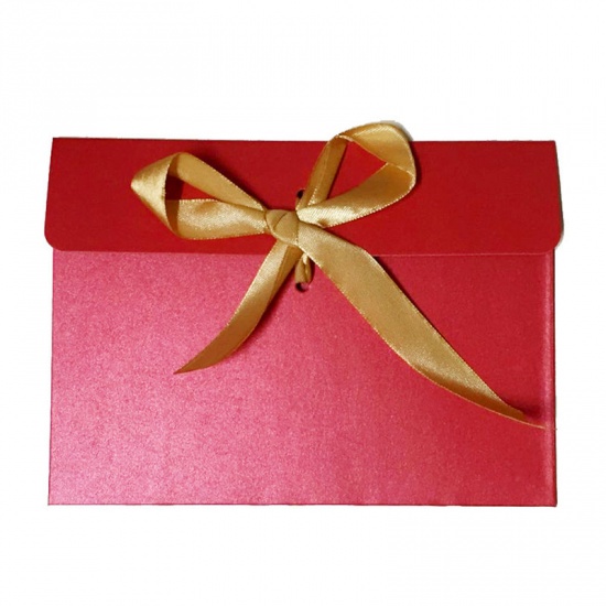 Picture of Paper Envelope Rectangle Orange Pink Pearlized 17.3cm(6 6/8") x 12.5cm(4 7/8"), 1 Piece