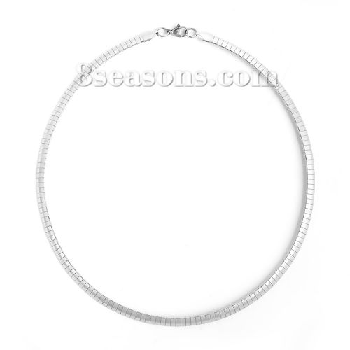 Picture of  Stainless Steel Collar Neck Ring Necklace Round