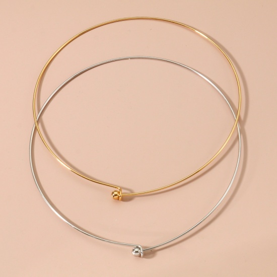 Immagine di Collana Girocollo All'Ingrosso, 304 Acciaio Inossidabile, Unisex Minimalista Regalo Gioielli Per Rivenditore, 45cm Lunghezza, 1 Pz