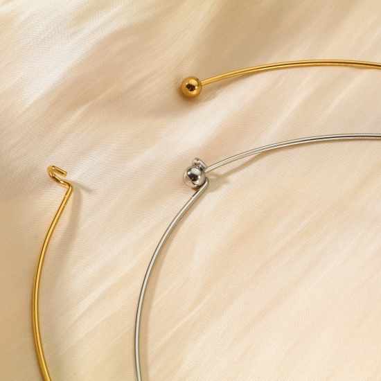 Immagine di Collana Girocollo All'Ingrosso, 304 Acciaio Inossidabile, Unisex Minimalista Regalo Gioielli Per Rivenditore, 45cm Lunghezza, 1 Pz