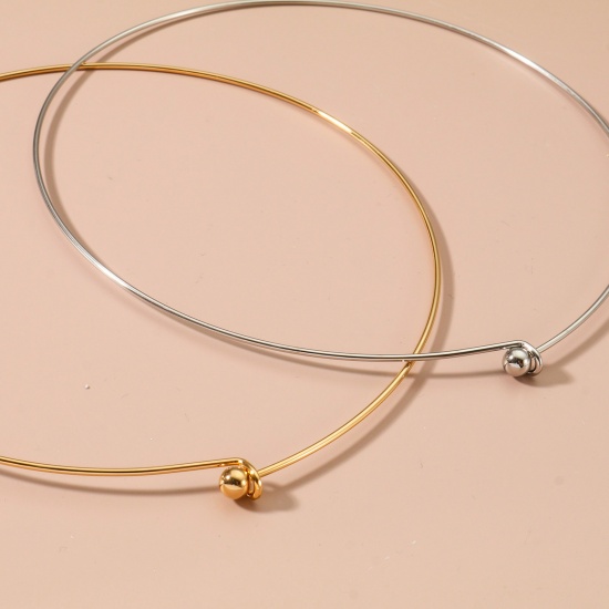 Immagine di Collana Girocollo All'Ingrosso, 304 Acciaio Inossidabile, Unisex Minimalista Regalo Gioielli Per Rivenditore, 45cm Lunghezza, 1 Pz