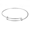 Picture of Stainless Steel Expandable Charm Bangle Bracelet