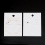 Picture of Paper Jewelry Display Card Rectangle White Message Pattern 59mm x 45mm, 50 Sheets