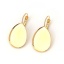 Immagine di Ottone clip orecchio Goccia Oro Placcato Basi per Cabochon (Adatto 25mmx18mm) 37mm x 20mm, Dimensione di Posta / Cavo: (19 misura), 10 Pz