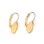 Immagine di Ottone clip orecchio Goccia Oro Placcato Basi per Cabochon (Adatto 14mmx10mm) 29mm x 11mm, Dimensione di Posta / Cavo: (20 misura), 10 Pz
