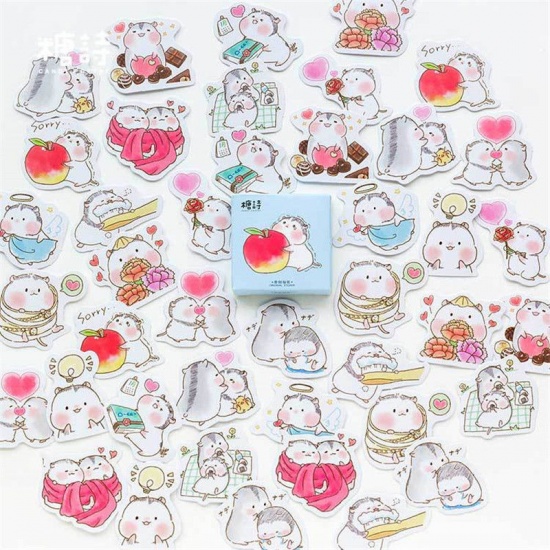 Picture of DIY Scrapbook Deco Stickers Mixed Color Hamster
