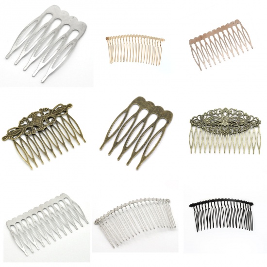 Picture of Iron Based Alloy Hair Clips Comb Shape