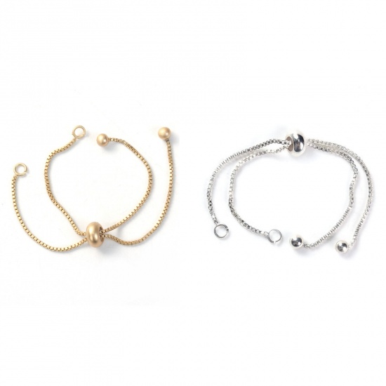 Picture of Brass Slider/Slide Extender Chain For Jewelry Necklace Bracelet Adjustable                                                                                                                                                                                    