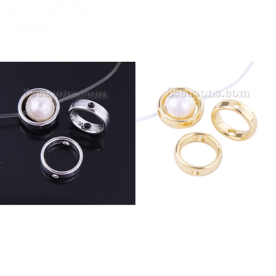 Picture of Zinc Based Alloy Beads Frames Circle Ring   