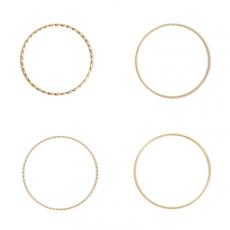 Pendentifs en 304 Acier Inoydable Rond    